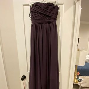 Bill Levkoff purple floor length dress